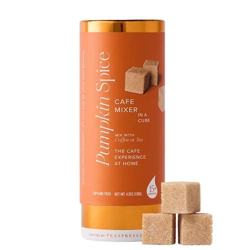 Teaspressa Luxe Mixer Cube – Flavored Coffee & Tea Sugar Cubes – Vegan, Gluten-Free, No Mess – Easy Barista-Style Drinks at Home – 30 Drinks – Great Gift Idea (Pumpkin Spice) - Image 1