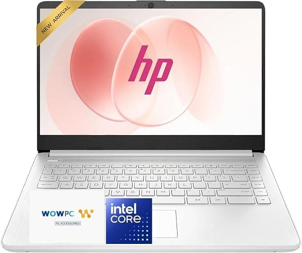 HP Student Slim Laptop, 2026 Edition, Intel N150 Processor, 4GB DDR5 RAM, 128GB SSD, Long Battery Life, Windows 11, Copilot AI for Everyday Use - Image 1
