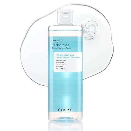 COSRX Low pH Niacinamide Micellar Cleansing Water Daily Mild Facial Cleansing Wash for Sensitive Skin, Sebum control, Korean Skin Care (13.52fl.oz/400ml) - Image 1