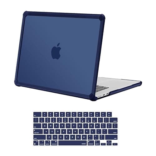 MOSISO Compatible with MacBook Air 15 inch Case 2025 2024 2023 Release M4 A3241 M3 A3114 M2 A2941, Anti-Cracking&Anti-Fingerprint Heavy Duty Hard Shell with TPU Bumper&Keyboard Cover, Navy Blue - Image 1