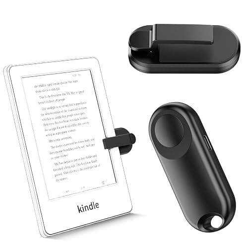 Sycelu RF Remote Control Page Turner for Kindle Paperwhite Accessories Ipad Reading Kobo Surface Comics/Novels Tablets Android Taking Photos Camera Video Recording Triggers(Black) - Image 1
