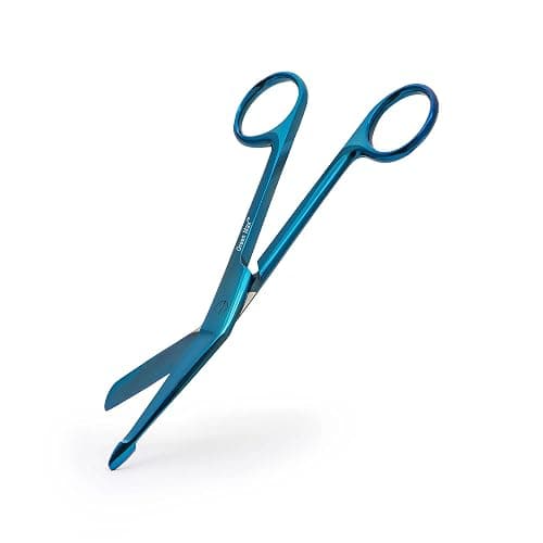 Green Max Lister Bandage Scissors-Safety Bandage & Trauma Shears-Stainless Steel Professional Scissors for First Aid Utility-Medical Care & Home Nursing-Size 5.5" (Blue, 5.5) - Image 1