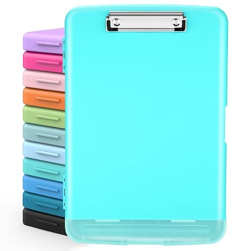 Sooez Clipboards with Storage, High Capacity Clip Boards 8.5x11 with Storage, Heavy Duty Nursing Clipboard Folder, Plastic Clipboard with Pen Holder for Women Teachers Work, School & Office Supplies - Image 1