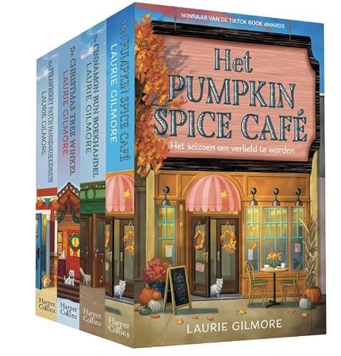 Dream Harbour-pakket: Het Pumpkin Spice Café / De Cinnamon Bun Boekhandel / De Christmas Tree Winkel / Het Strawberry Patch Pannenkoekenhuis (Dream Harbor, 1-4) - Image 1