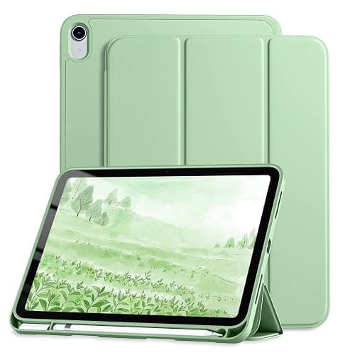 Dirrelo Compatible with iPad (A16) 11th Generation Case 11 Inch 2025, for iPad 10th Generation Case 10.9 Inch 2022, Trifold Stand TPU Protective Cover with Pencil Holder, Auto Sleep/Wake, Mint Green - Image 1