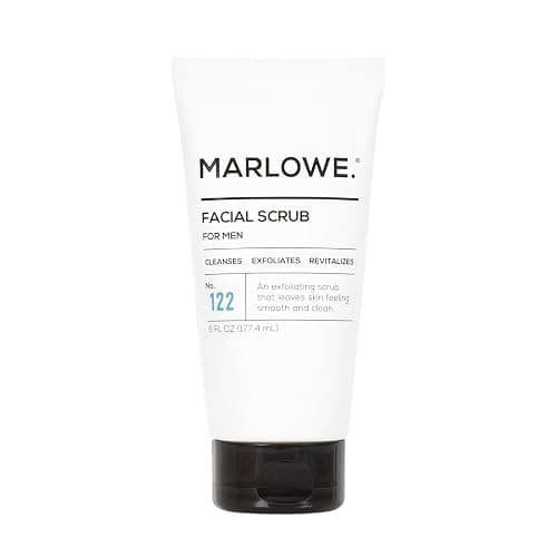 MARLOWE. No. 122 Men's Facial Scrub 6 oz, Light Daily Exfoliating Face Cleanser with Fresh Pine & Agarwood Scent - 6 Ounce (Pack of 1) - Image 1
