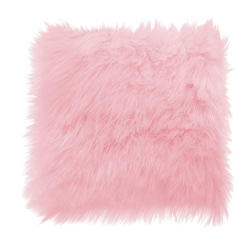 WLLHYF 10 Inches Mini Square Faux Fur Rug, Small Fluffy Area Rug Cushion for Living Room Sofa Bedroom Floor Soft Square Chair Cover Seat Pad Nail Mat for Photographing Background of Jewelry - Image 1