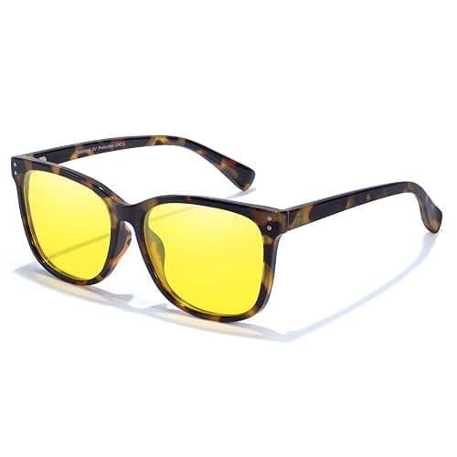 Myiaur Night Driving Glasses for Women, Anti Glare Night Vision Glasses Polarized Yellow Nighttime Glasses UV400 Protection - Image 1