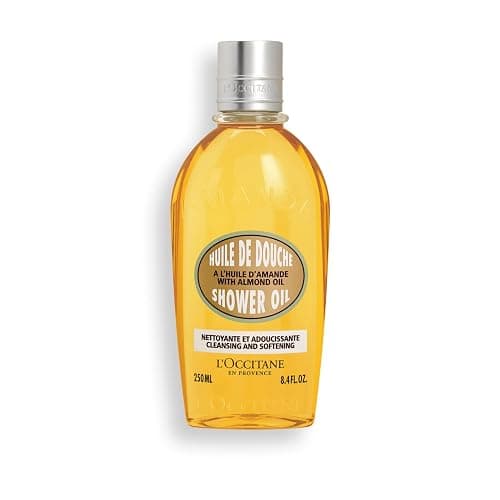 L'OCCITANE Cleansing & Softening Almond Shower Oil, Body Wash & Shaving Base Purifies & Smooths Without Drying Skin, Milky Lather, Nourishing Skincare - Image 1