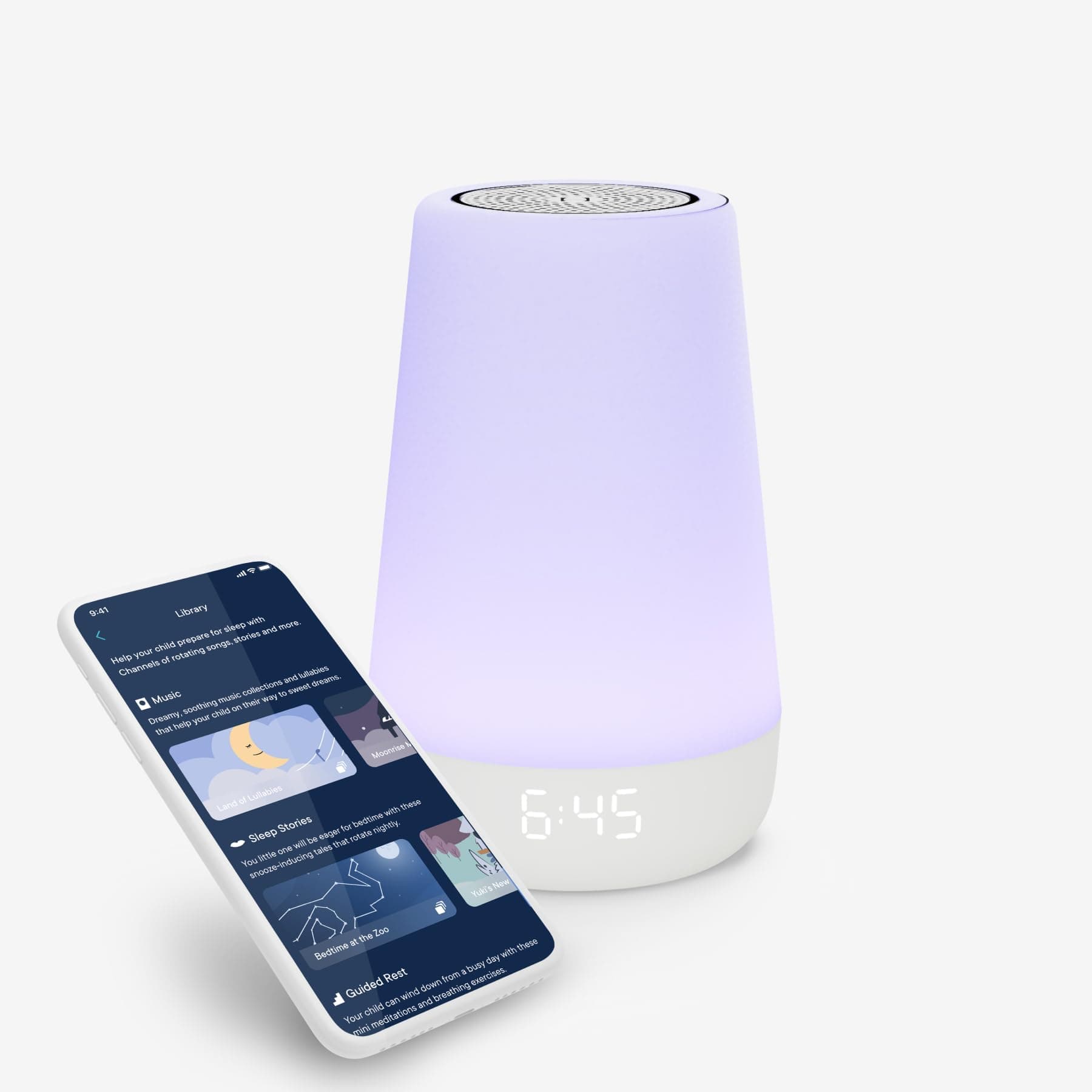 Hatch Rest Baby Sound Machine, Night Light | 2nd Gen | Sleep Trainer, Time-to-Rise Alarm Clock, White Noise Soother, Music & Stories for Nursery, Toddler & Kids Bedroom (Wi-Fi), (Australia Compatible) - Image 1