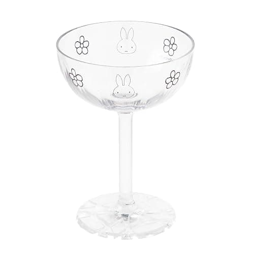 Miffy Series PS101_130CL Ai collection Miffy Miffy Champagne Glass Dessert Glass, Clear, 4.3 fl oz (130 ml), 3.3 x 3.3 x 4.6 inches (8.4 x 8.4 x 11.8 cm), Unbreakable, Tritan Dishwasher Safe, Heat - Image 1