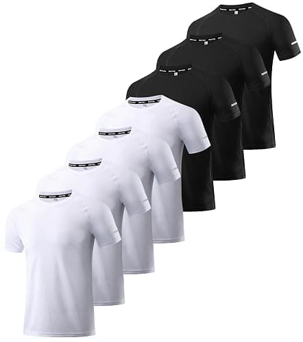 Boyzn 1, 3, 5 or 7 Pack Men's Workout Running Shirts, Dry Fit Moisture Wicking T-Shirt, Gym Athletic Short Sleeve Tee Shirts - Image 1