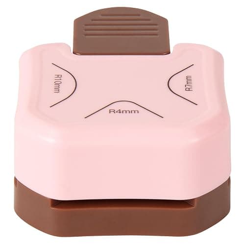 QIQQIKIN Corner Rounder Punch Pink,Paper Punches for Crafting,Cardstock,Edge Cutter,Scrapbook,Card Making Supplies,Journaling Accessories, Photos Cards Scrapbooking - Image 1