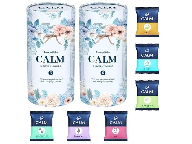 Shower Steamers 12 Count, Scented Shower Bombs with Organic & Natural Fragrance, Self-Care & Relaxation Birthday Presents for Women Who Have Everything - Image 1