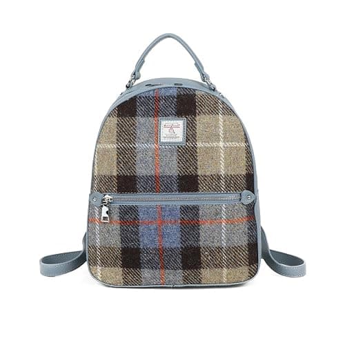 Strathurie Of Scotland Harris Tweed Backpack Lightweight Travel & Everyday Bag with Adjustable Straps - Image 1