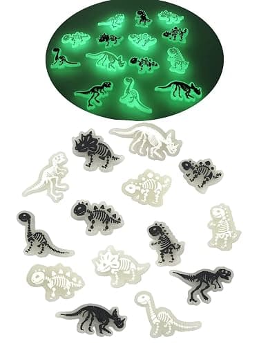 pequano 14PCS luminous Dinosaur Charms Decoration for Shoe,charms for boys Decoration for Bag,Bracelets Dinosaurs Themed Party Favor - Image 1