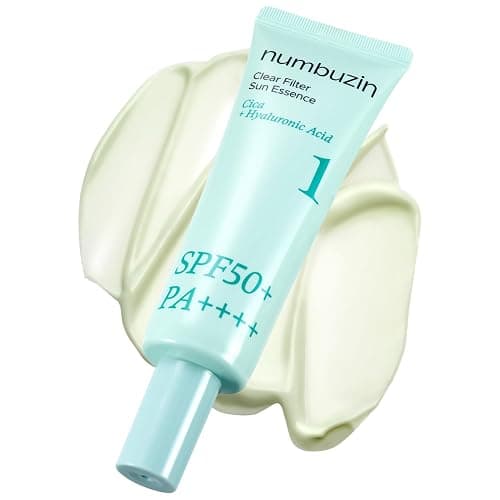 numbuzin N°1 Crème solaire | Crème solaire Clear Filter Sun Essence | Légère, invisible, non grasse, non collante, aucune trace blanche, peau sensible | 50 ml - Image 1