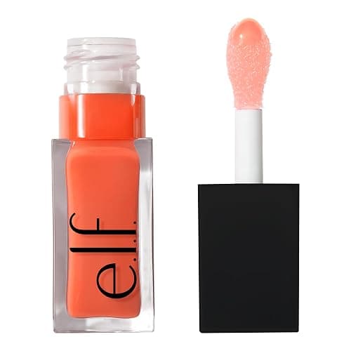 e.l.f. Glow Reviver Lip Oil, Nourishing Tinted Lip Oil For A High-shine Finish, Infused With Jojoba Oil, Vegan & Cruelty-free, Coral Fixation - Image 1