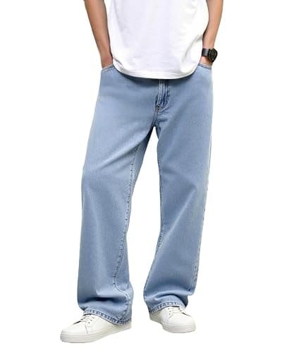 Lumiquintette Baggy Jeans for Men Y2K Streetwear Vintage Wide Leg Loose Fit Denim Pants Hip Hop Skater Carpenter Jeans - Image 1
