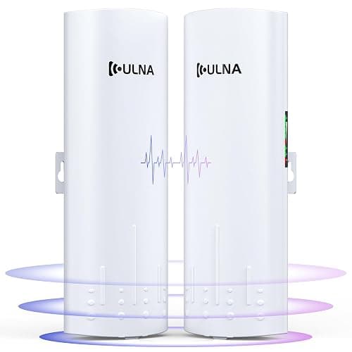 Wireless Bridge, WiFi Bridge Point to Point Outdoor, 5.8GHz 1Gbps CPE with 100/1000Mbps, 3km Range/16dBi/IP65 Waterproof, Plug and Play, Extend Wi-Fi to Far Locations, Ideal for Garage,Farm,Building - Image 1