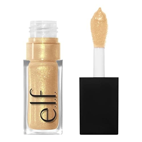 e.l.f. Glow Reviver Lip Oil, Nourishing and Hydrating with High-Shine Glimmer Finish & Sheer Wash Of Color, Minty Scent, Non-Sticky, Vegan & Cruelty-free, Citrine Gleam - Image 1