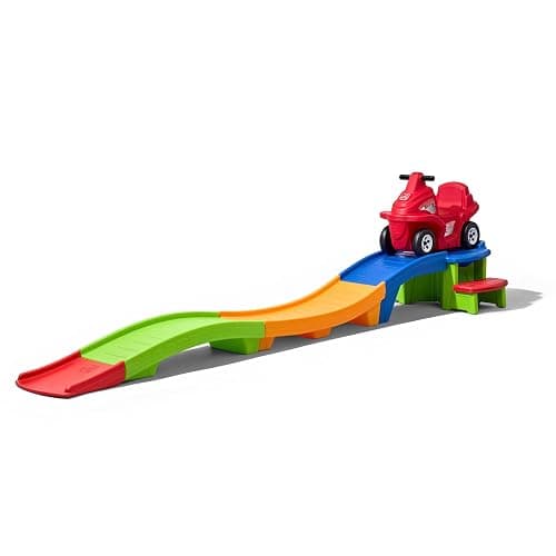Step2 Up & Down Roller Coaster Kids Ride On Toy, Push Car, Indoor/Outdoor Playset, Made of Durable Plastic, Max Weight 50 lbs., For Toddlers 2-5 Years Old, Multicolor - Image 1
