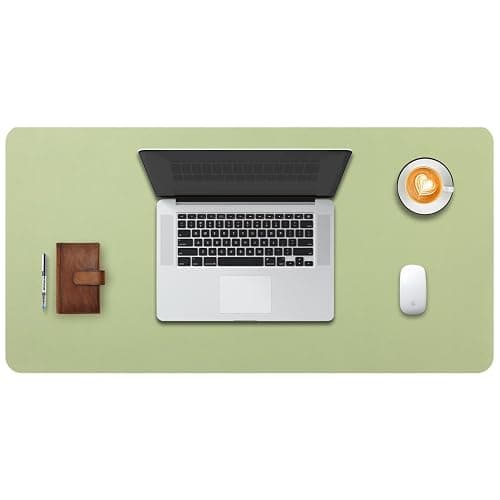 DOBAOJIA Alfombrilla Teclado y Raton, Alfombrilla de Escritorio 80 x 40cm | Alfombrilla Ordenador XXL, Protector de Escritorio,Tapete de Escritorio, Cuero PU Impermeable+Gamuza Antideslizante - Image 1