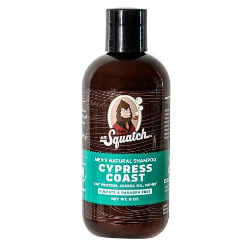Dr. Squatch Cypress Coast Shampoo for Men - Keep Hair Looking Full, Healthy, Hydrated - Naturally Sourced and Moisturizing Men's Shampoo - Image 1