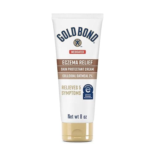 Gold Bond Medicated Eczema Relief Skin Protectant Cream, 8 oz., With 2% Colloidal Oatmeal - Image 1