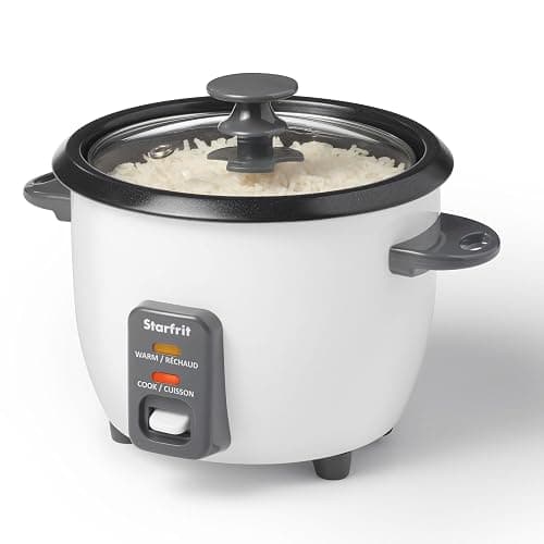 Starfrit Electric Rice Cooker - 6 Cups - Steamer Basket, Measuring Cup & Service Spoon - 300W - Makes Perfect Rice! - Image 1