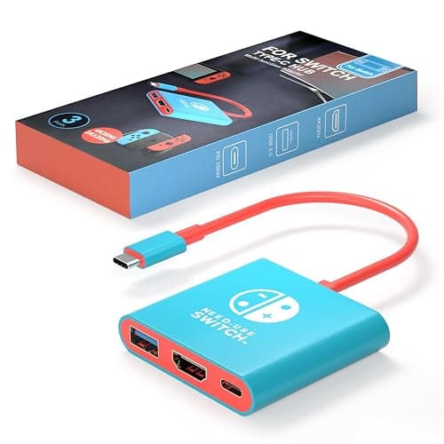 Switch Dock for Nintendo Switch Docking Station Portable Switch TV Adapter Support 4K/60HZ Switch TV Dock Mode Compatible Steam Deck Nintendo Switch OLED Switch Travel Dock with HDMI2.0 USB3.0 Port - Image 1