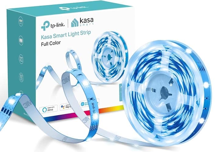 Kasa Smart LED Light Strip, 16.4ft WiFi LED Strip Works with Alexa, Google Home, SmartThings, High Brightness with 16 Million Colors, RGB, Grouping, Adjustable Length, Up to 25,000 Hours (KL400L5) - Image 1