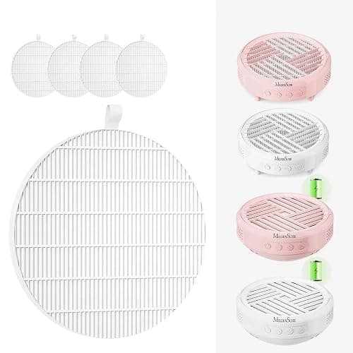 MelodySusie HPro SProR Nail Dust Collector Replacement Filter,4 Pack Reusable Dust Filter for MelodySusie HPro SProR Nail Dust Vacuum Fan Collector Extractor Electric Dust Suction Machine - Image 1
