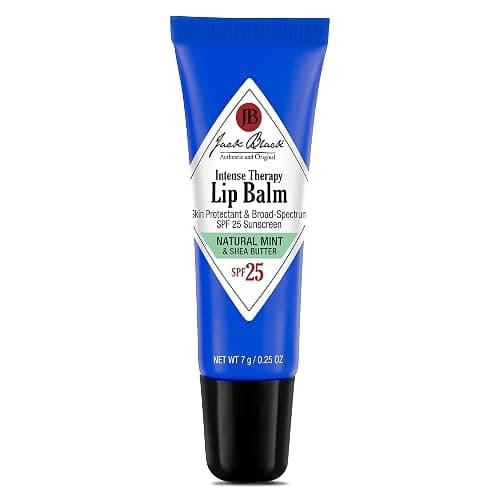 Jack Black Intense Therapy Lip Balm, 0.25-Oz. – Natural Mint & Shea Butter, SPF 25 Sun Protection, Lip Moisturizer, Hydrating Lip Balm with SPF, Long Lasting Treatment - Image 1