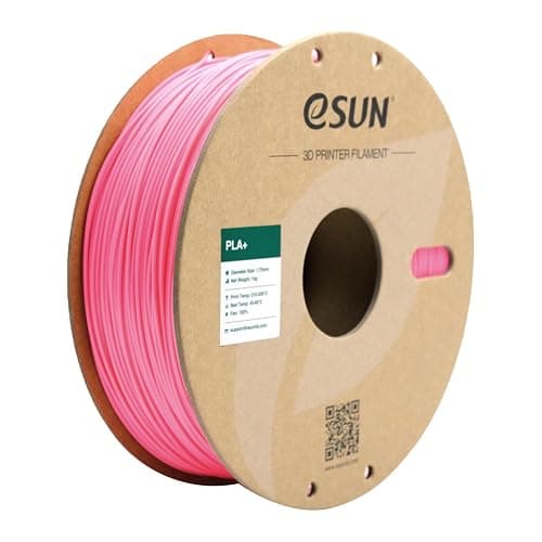 eSUN PLA+ Filament 1.75mm, Enhanced Toughness 3D Printer Filament PLA Plus, Dimensional Accuracy +/- 0.03mm, 1KG Spool (2.2 LBS) 3D Printing Filament for 3D Printers, Pink - Image 1
