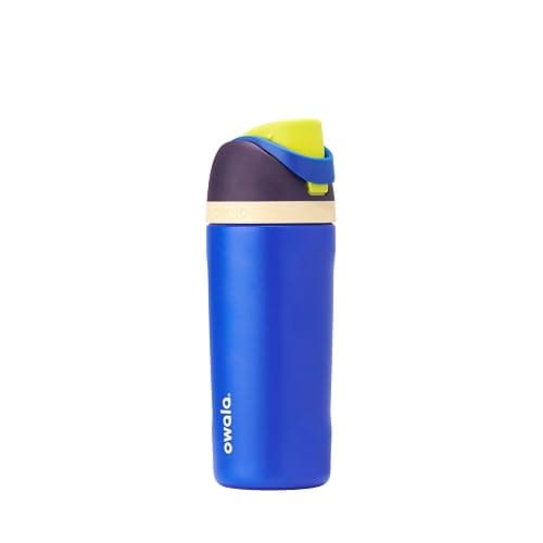 Owala Kids FreeSip Insulated Stainless Steel Water Bottle with Straw for Sports, Travel, and School, BPA-Free Sports Water Bottle, 16 oz, Celestial Sphere - Image 1