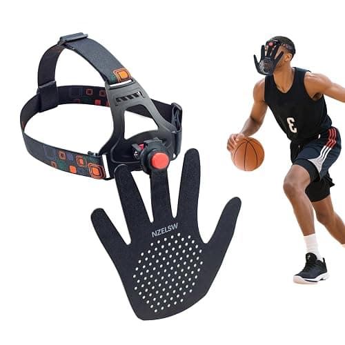 Basketball Dribbling Training Mask, 3D Headgear Blocking Guards Basketball Defensive Mask-Improve Basketball Dribbling & Shooting Accuracy Basketball Training Aids Guard Shooter - Image 1
