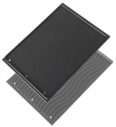 56040 56041 BBQ Griddle for Napoleon Prestige 500 Prestige Pro 500 665 825 and LEX 485 605 730 Series Grill Replacement Parts Cast Iron Reversible Griddle Insert BBQ Accessories - Image 1