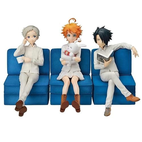 KPOP Anime Figure,Ray-Norman-Emma Figure Anime Figure Cute Cartoon Action Figures Desktop Ornaments - Image 1