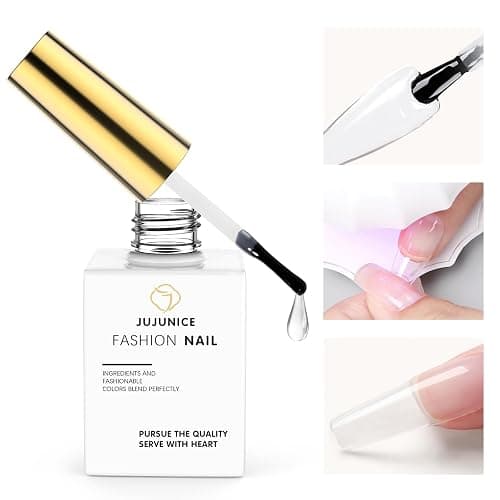UV Nail Glue, Extra Strong Nail Glue for Press On Nails, Gel Tips, Acrylic Tips - 15 ML 5 In 1 UV Glue (Need Nail Lamp) - Image 1