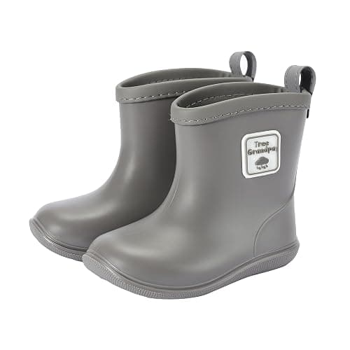 Tree Grandpa Toddler Rain Boots Waterproof shoes for Boys Girls Lightweight | Easy to Slip on and off & Soft & Flexible & Durability - Image 1