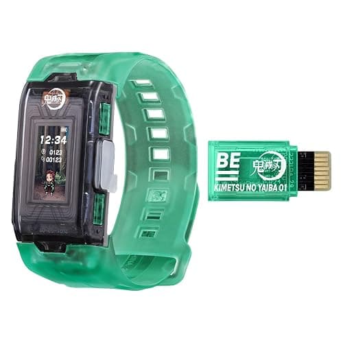 Bandai Vital Bracelet BE Demon Slayer Set | Vital Bracelet Digital Pet Watch With Memory Card Included Based On Demon Slayer Anime And Manga | Train With Your Virtual Pet Using This Fitness Tracker - Image 1