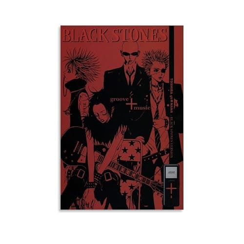 Fuwo Anime Nana Black Stone Poster Poster Canvas 90s Wall Art Room Aesthetic Posters 16x24inch(40x60cm) - Image 1