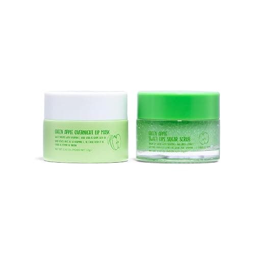 W7 Sweet Dreams Lip Scrub & Overnight Lip Mask Duo - 2 Piece Gift Set - Apple Flavour - Exfoliate, Condition, Soothe & Hydrate - Image 1
