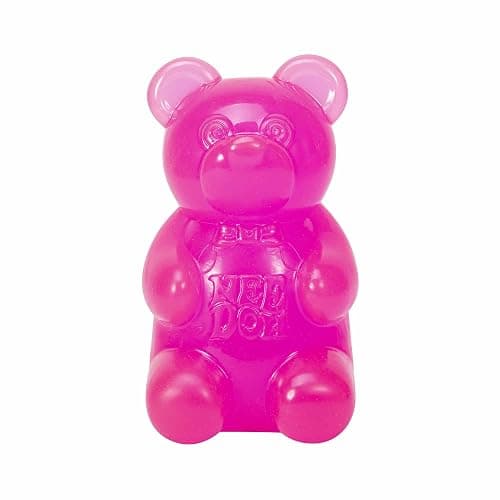 Schylling NeeDoh Gummy Bear - Sensory Fidget Toy with Jelly-Like Filling - 3.5" Tall - Pink (Pack of 1) - Image 1