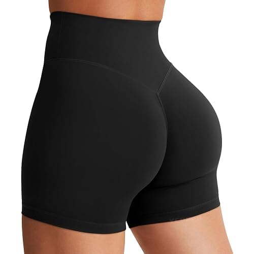 YEOREO Women's Biker Shorts 3.6" /4.5" / 6" Workout Gym Shorts Craze High Waist Tummy Control Hidden Scrunch Running Yoga - Image 1
