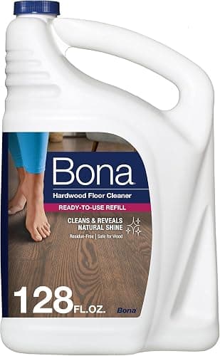 Bona Hardwood Floor Cleaner Refill - 128 fl oz - Unscented - Refill for Bona Spray Mops and Spray Bottles - Residue-Free Floor Cleaning Solution for Wood Floors - Image 1