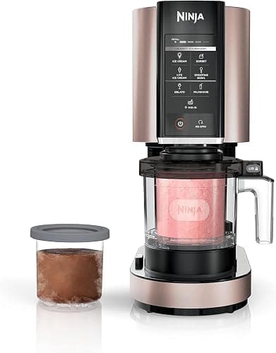 Ninja NC301 CREAMi, Ice Cream, Gelato, Milkshake, Sorbet, and Smoothie Bowl Maker, 7 One-Touch Programs, Rose Gold (Renewed) - Image 1