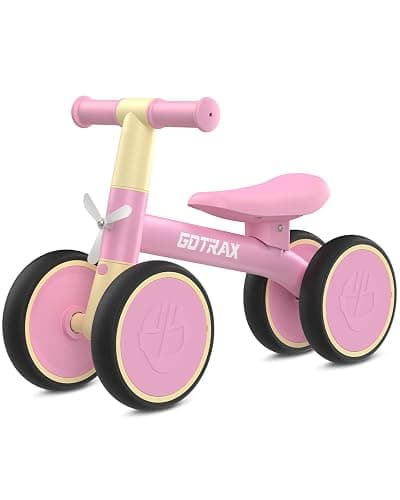 Gotrax Baby Balance Bike, 7" Silent Wheels, First Gift for Toddlers 1-2 | Sturdy Steel Frame, Quick 2-Min Assembly, CPC Certified, Soft Edges, Comfy PU Seat, Lightweight, Max 66 lbs, Ride-on Toy - Image 1