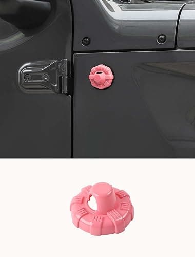 Savadicar Pink Antenna Base Cover for Jeep Wrangler JK JL 4xe & Gladiator JT 2007-2023 – Stylish Exterior Trim Accent, Quick Upgrade Accessory - Image 1